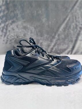 Reebok Hyperium Men’s 7 M Black Athletic Trail Running Work Shoes Comp Toe